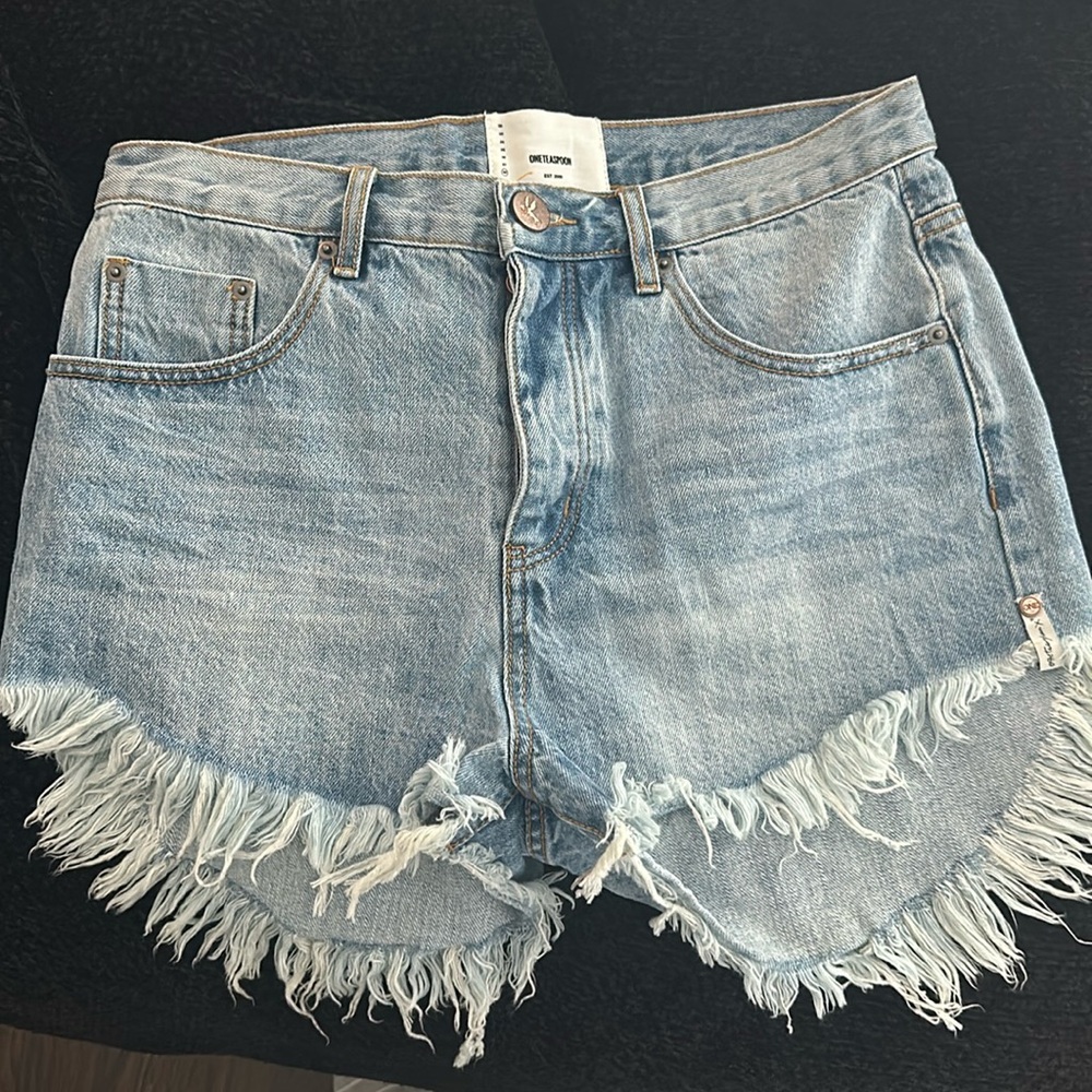 Denim shorts